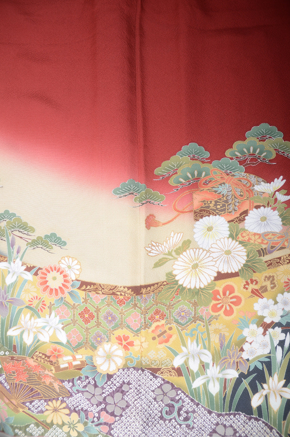 Long-sleeved kimono 6 items set / Furisode / FK#1-679