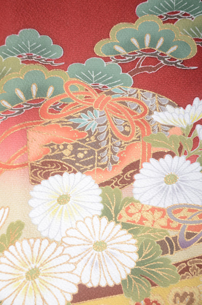 Long-sleeved kimono 6 items set / Furisode / FK#1-679