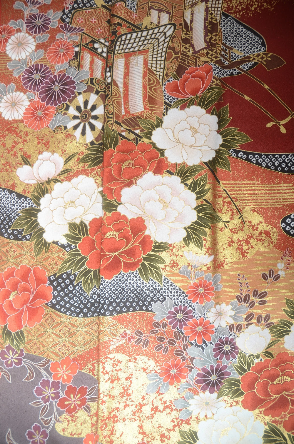 Long-sleeved kimono 6 items set / Furisode / FK#1-775