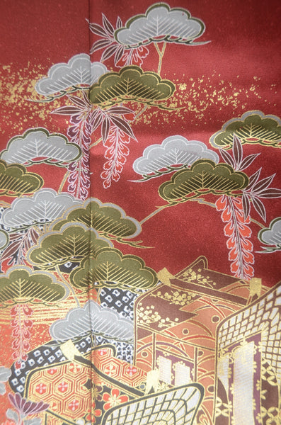 Long-sleeved kimono 6 items set / Furisode / FK#1-775