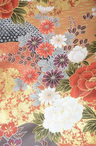 Long-sleeved kimono 6 items set / Furisode / FK#1-775