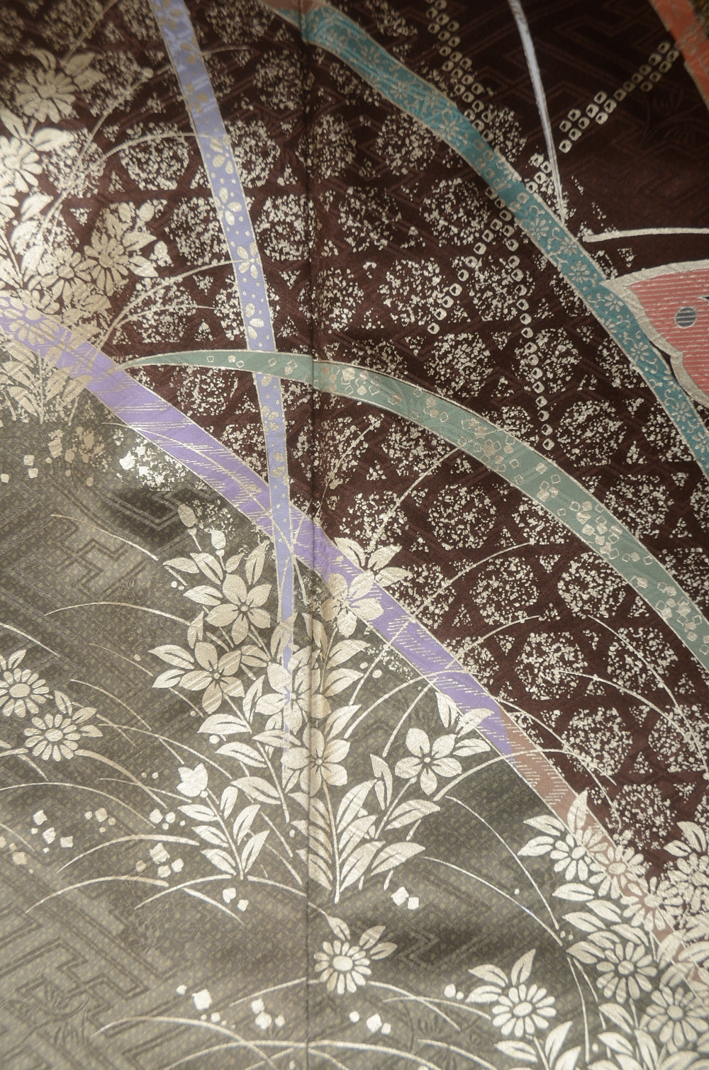 Long-sleeved kimono 6 items set / Furisode / FK#1-776