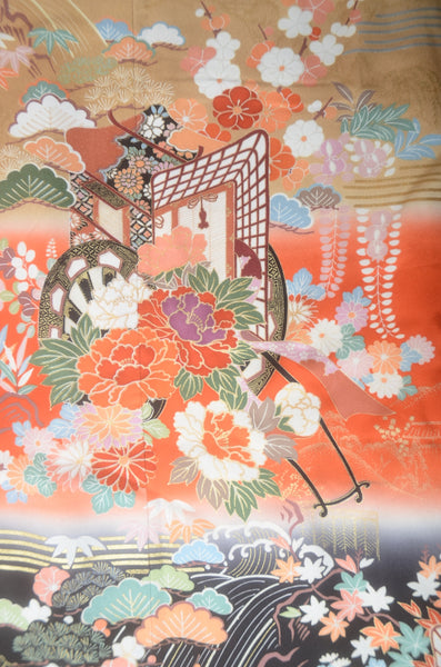 Long-sleeved kimono 6 items set / Furisode / FK#1-778
