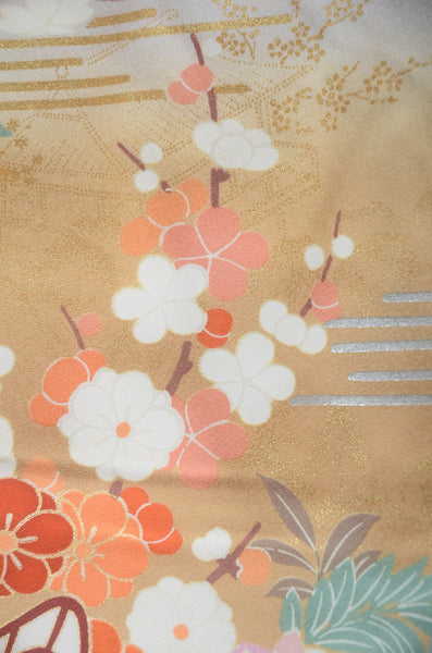 Long-sleeved kimono 6 items set / Furisode / FK#1-778
