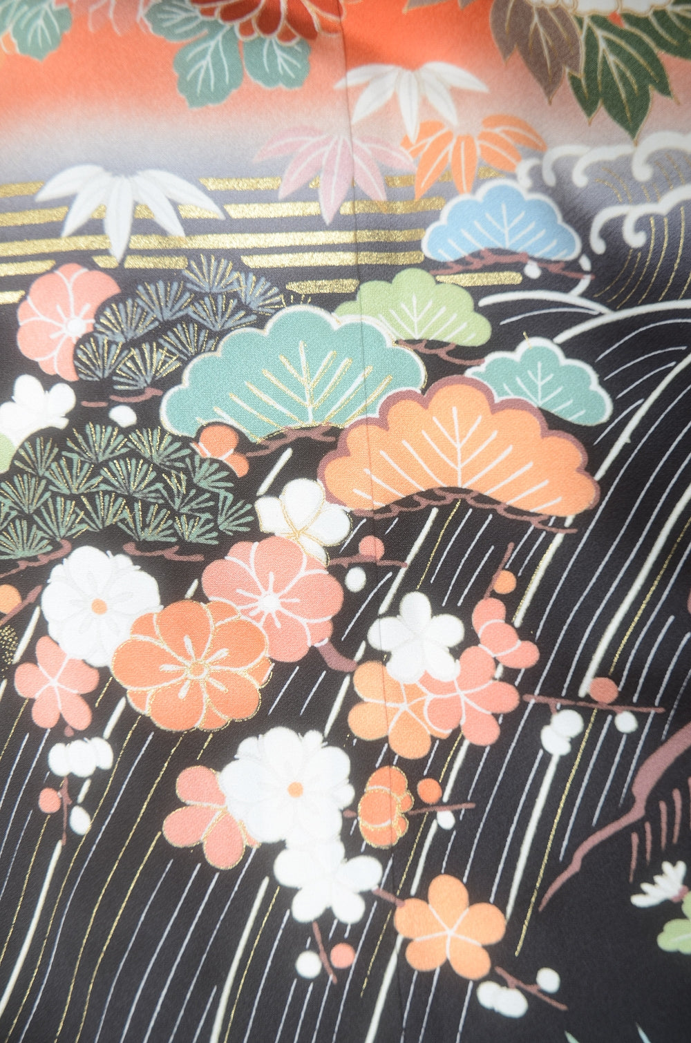 Long-sleeved kimono 6 items set / Furisode / FK#1-778