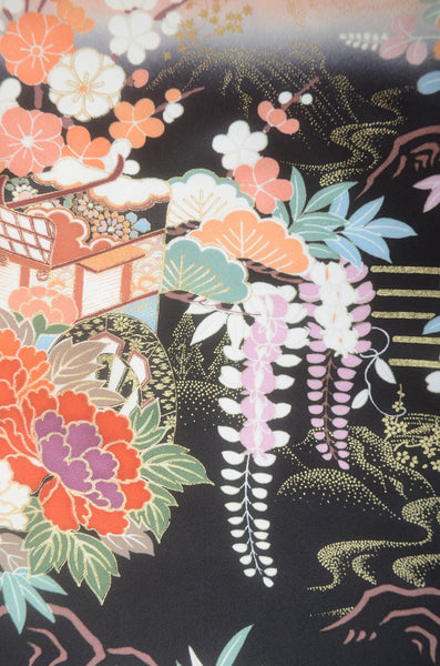Long-sleeved kimono 6 items set / Furisode / FK#1-778