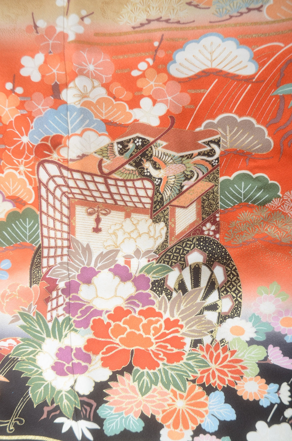 Long-sleeved kimono 6 items set / Furisode / FK#1-778