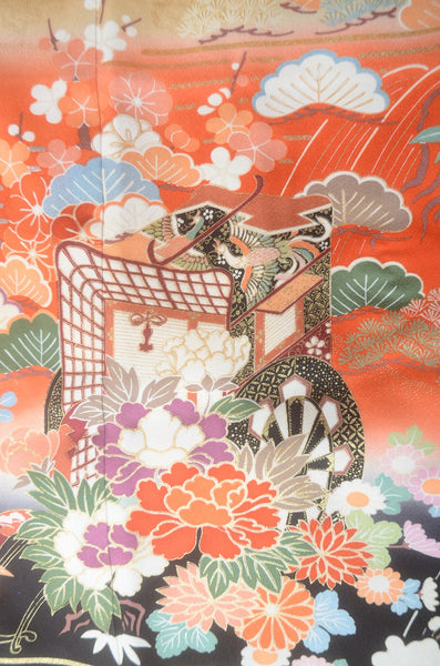 Long-sleeved kimono 6 items set / Furisode / FK#1-778