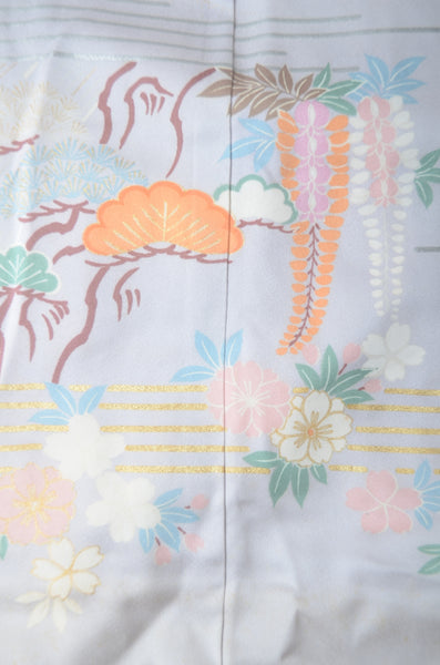 Long-sleeved kimono 6 items set / Furisode / FK#1-778