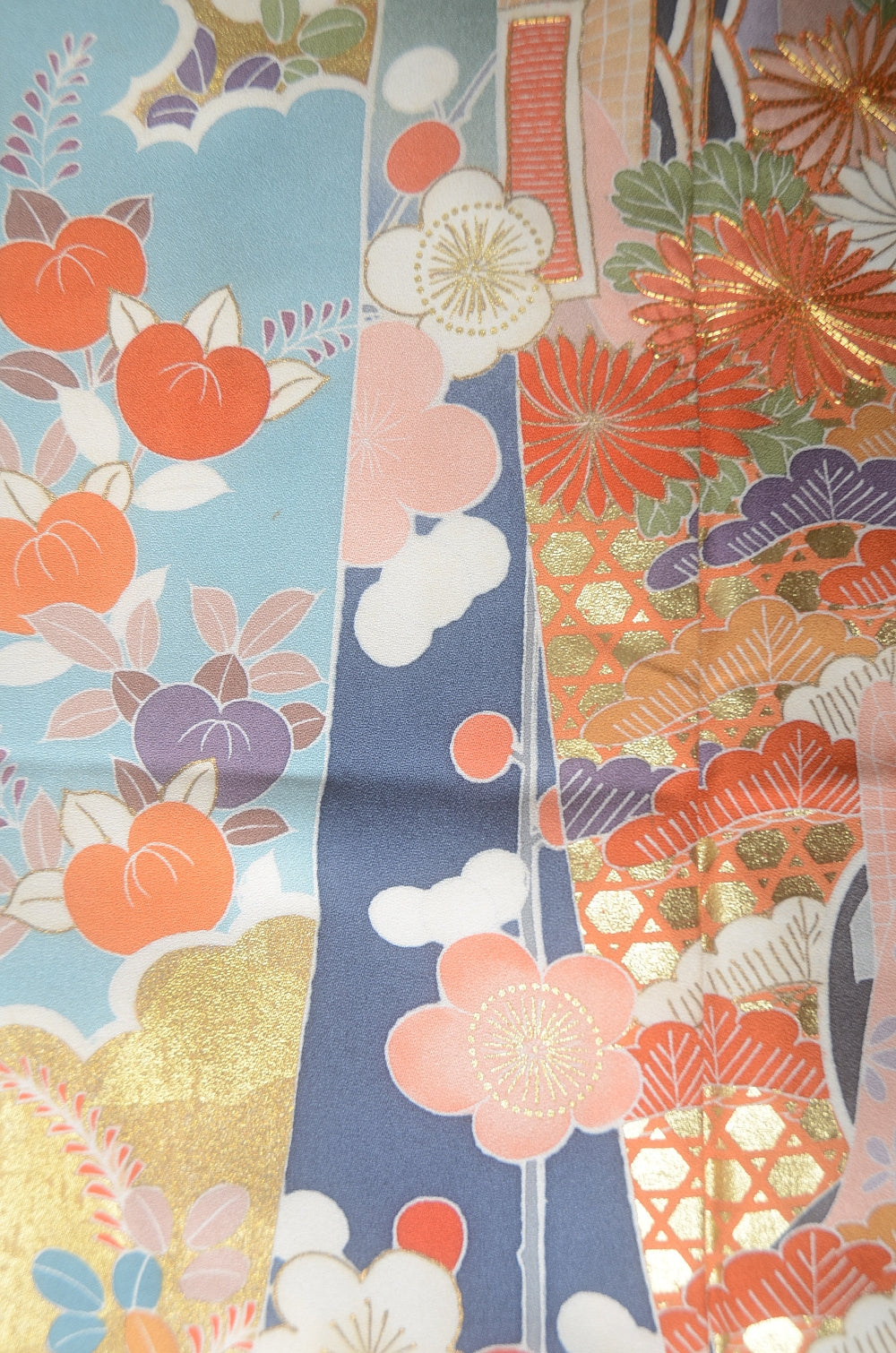 Long-sleeved kimono 6 items set / Furisode / FK#1-779