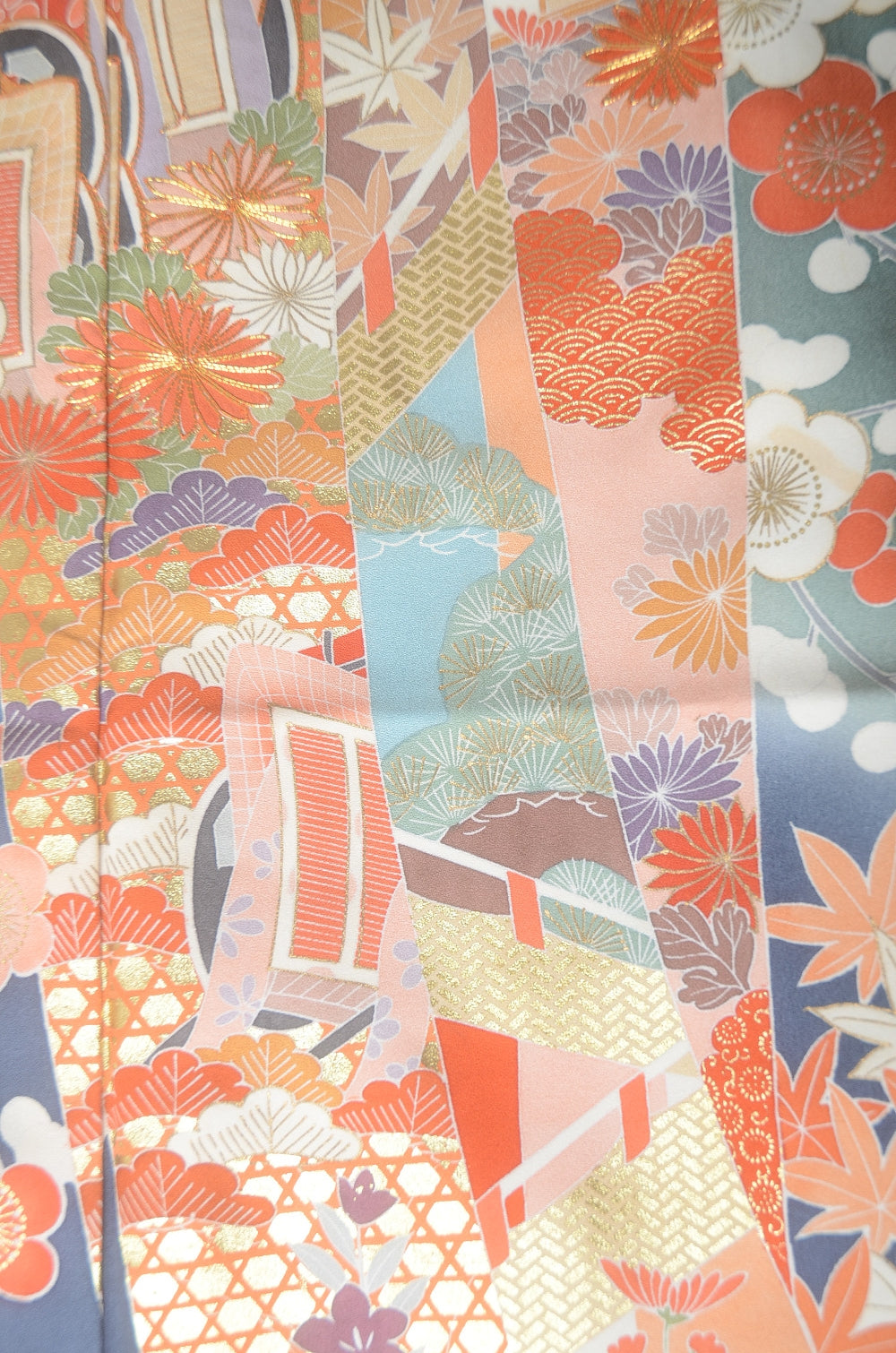 Long-sleeved kimono 6 items set / Furisode / FK#1-779