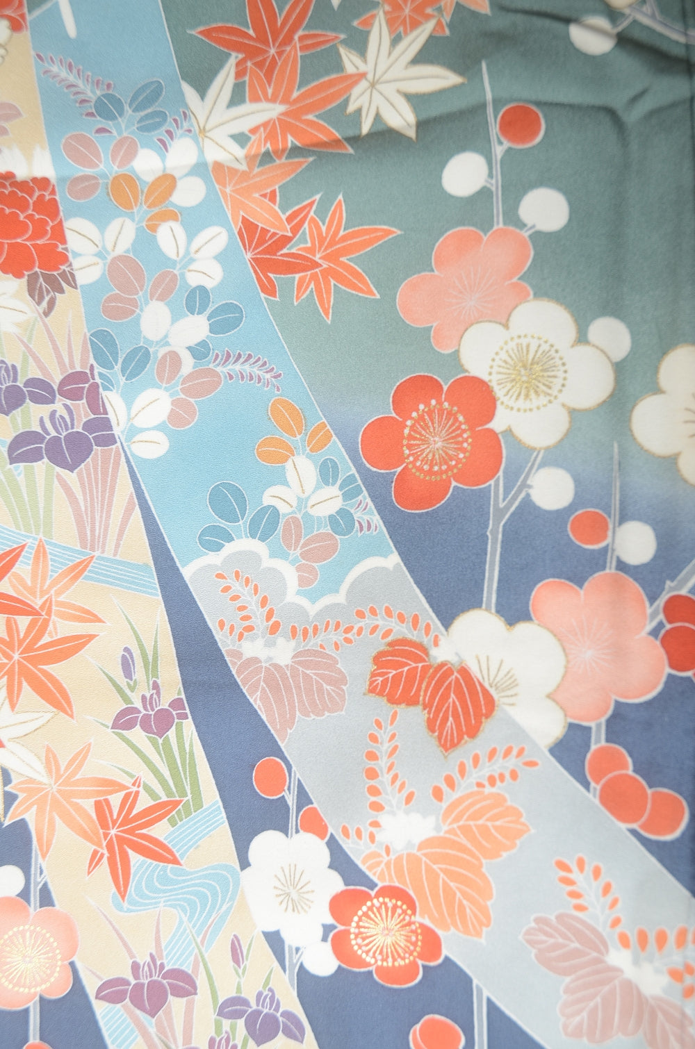 Long-sleeved kimono 6 items set / Furisode / FK#1-779