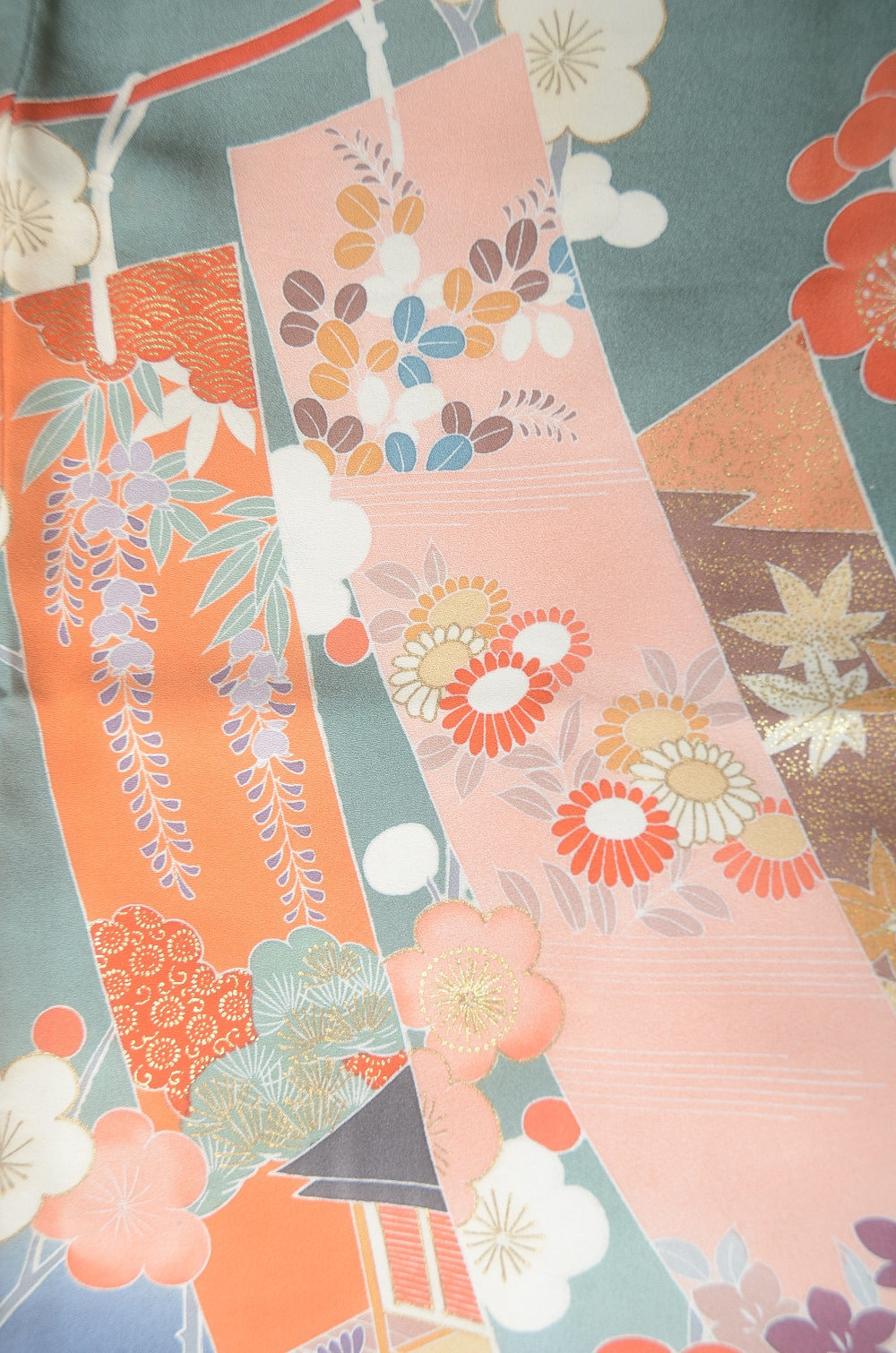 Long-sleeved kimono 6 items set / Furisode / FK#1-779