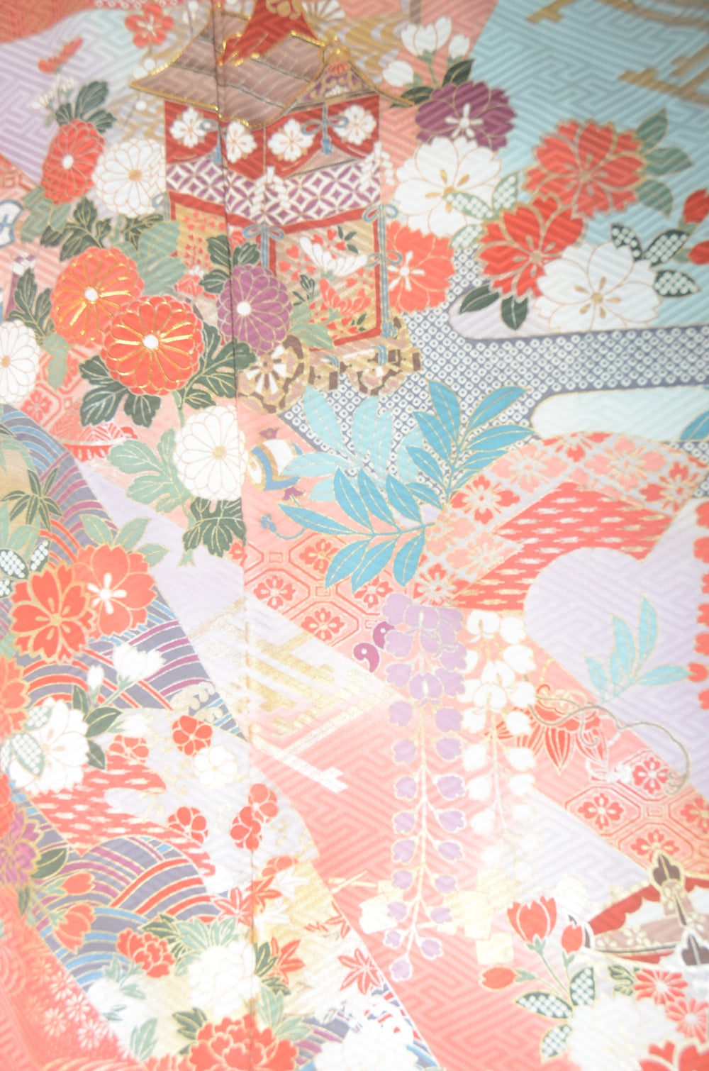 Long-sleeved kimono 6 items set / Furisode / FK#1-782