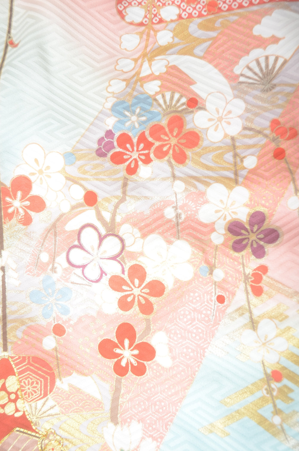 Long-sleeved kimono 6 items set / Furisode / FK#1-782