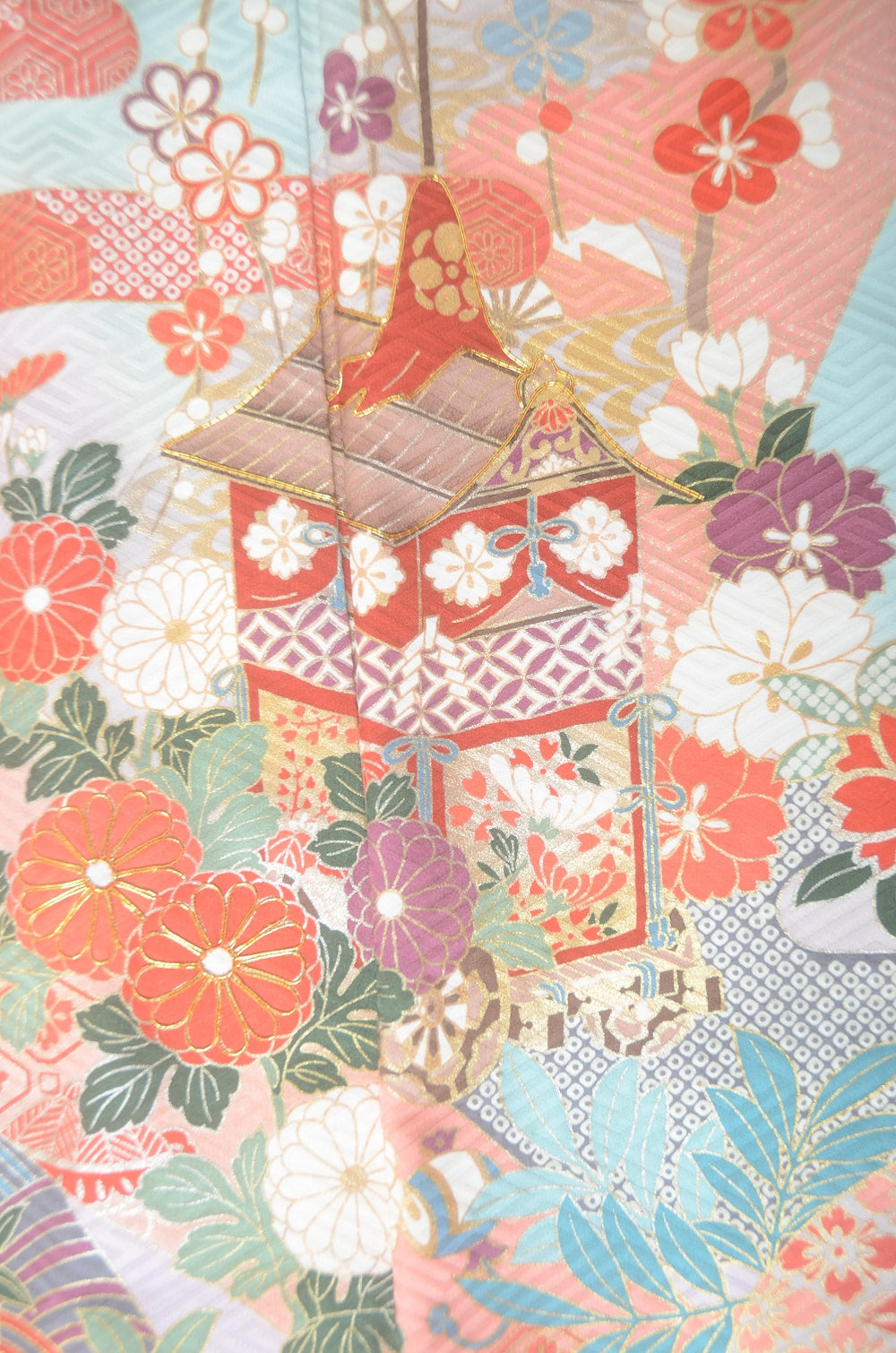 Long-sleeved kimono 6 items set / Furisode / FK#1-782