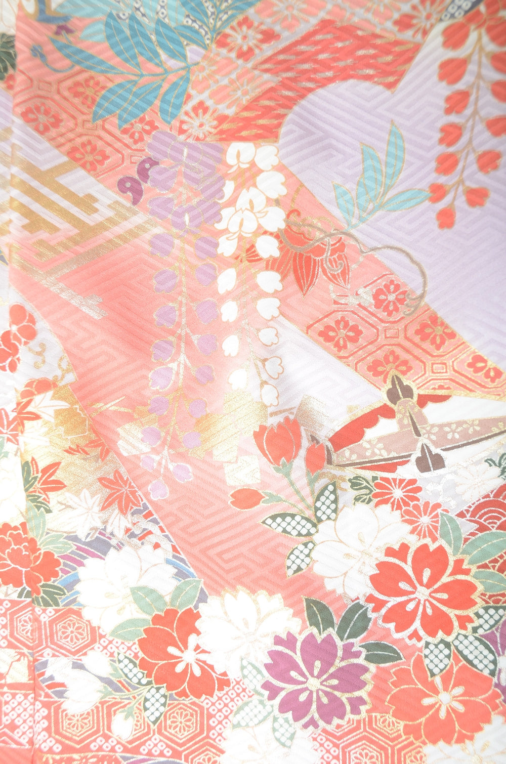 Long-sleeved kimono 6 items set / Furisode / FK#1-782