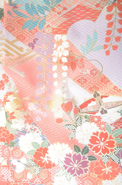 Long-sleeved kimono 6 items set / Furisode / FK#1-782