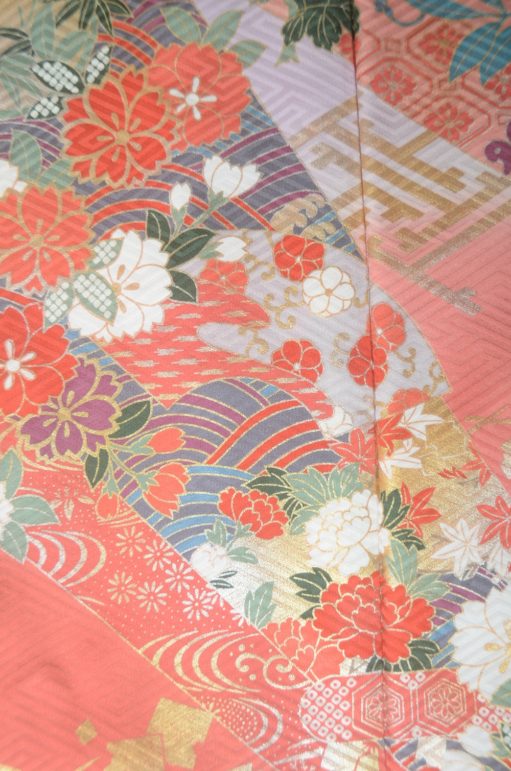 Long-sleeved kimono 6 items set / Furisode / FK#1-782