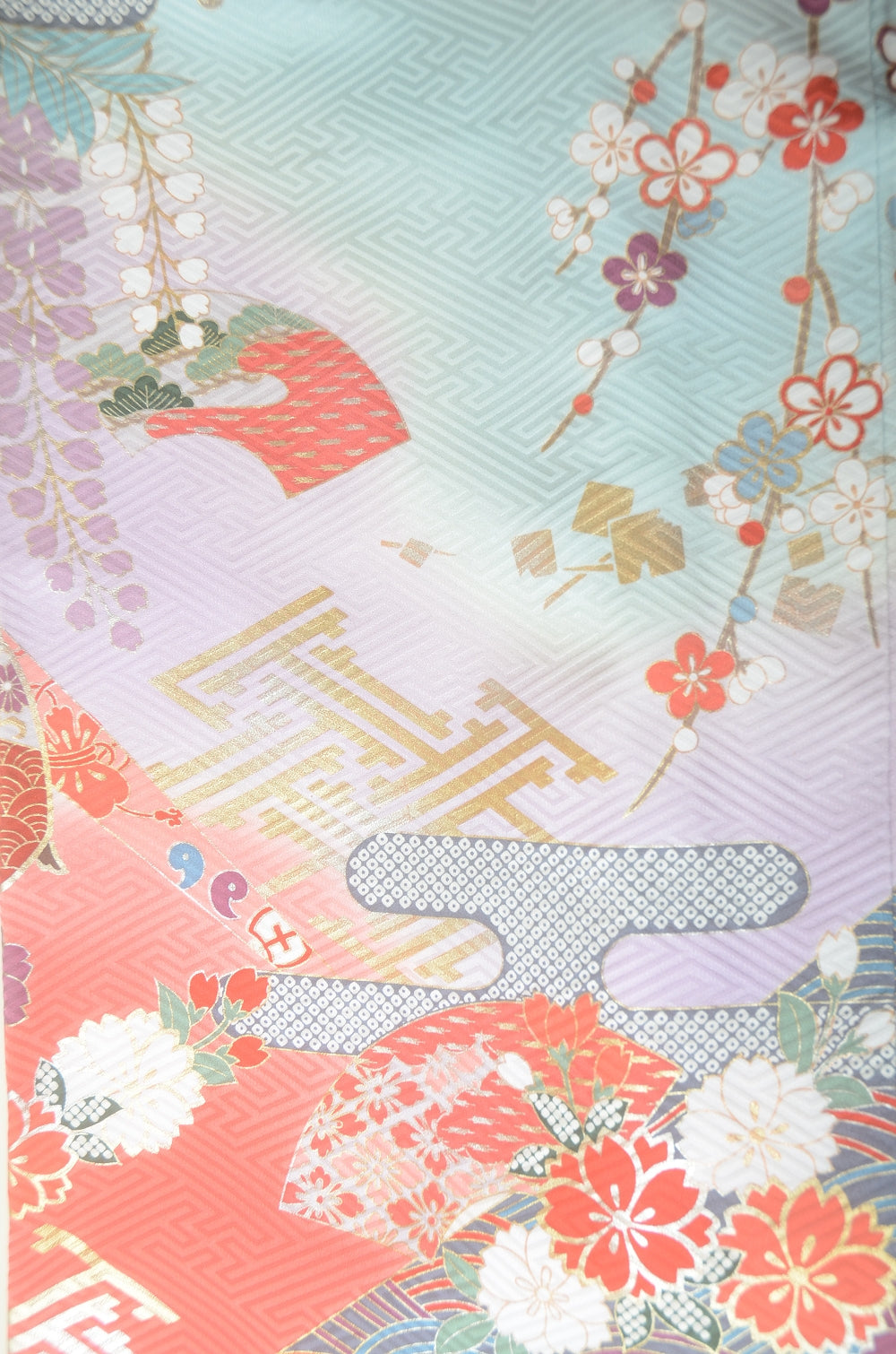 Long-sleeved kimono 6 items set / Furisode / FK#1-782