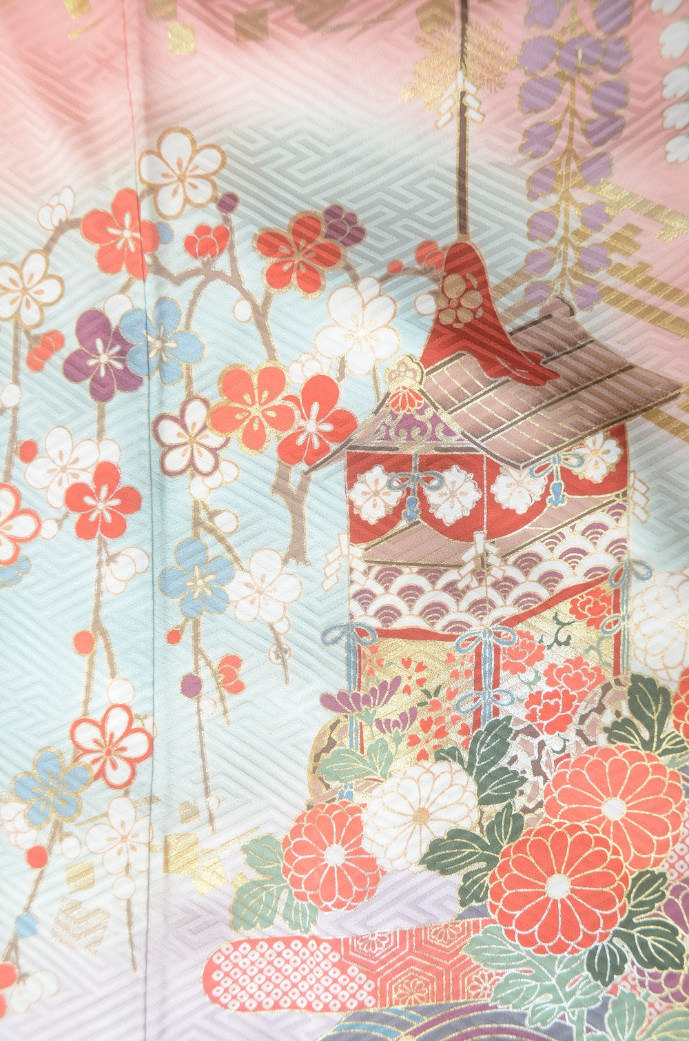 Long-sleeved kimono 6 items set / Furisode / FK#1-782