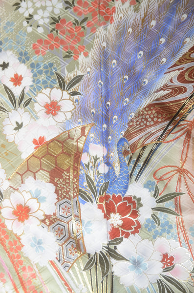 Long-sleeved kimono 6 items set / Furisode / FK#1-784