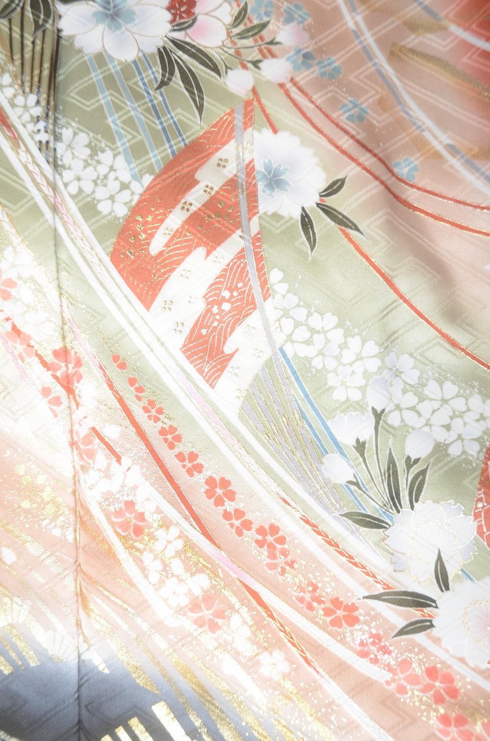 Long-sleeved kimono 6 items set / Furisode / FK#1-784