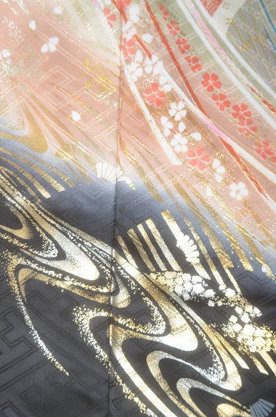 Long-sleeved kimono 6 items set / Furisode / FK#1-784