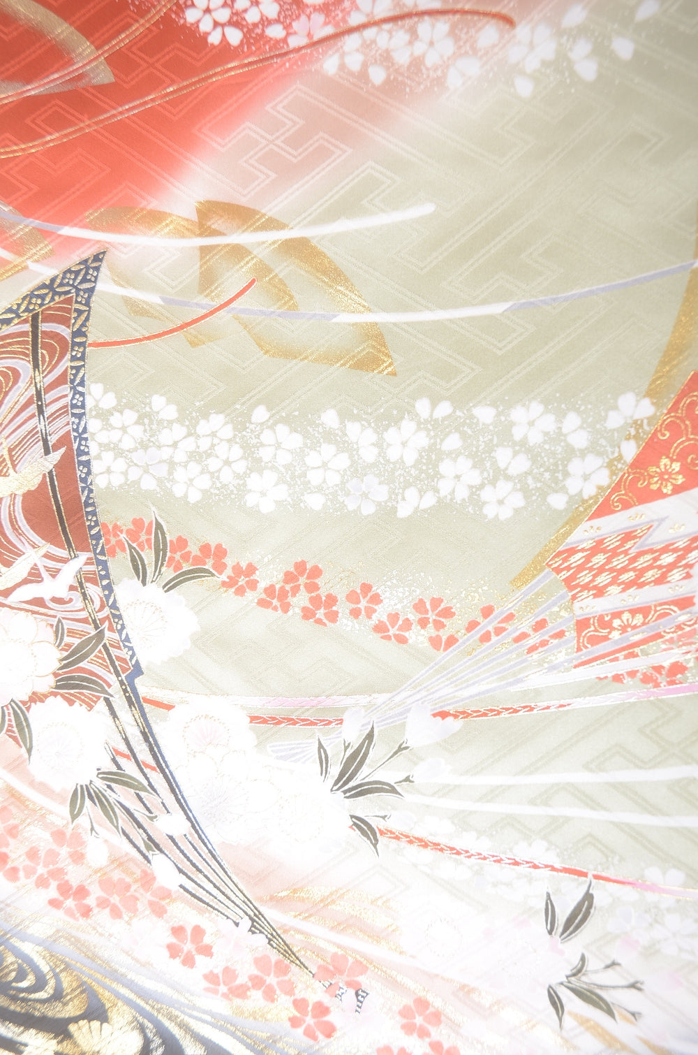 Long-sleeved kimono 6 items set / Furisode / FK#1-784