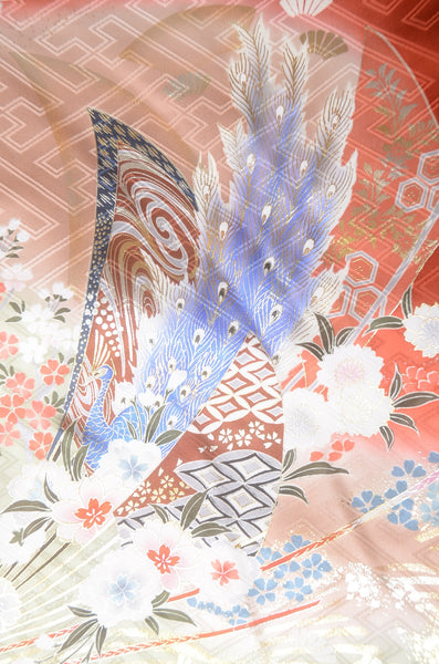 Long-sleeved kimono 6 items set / Furisode / FK#1-784