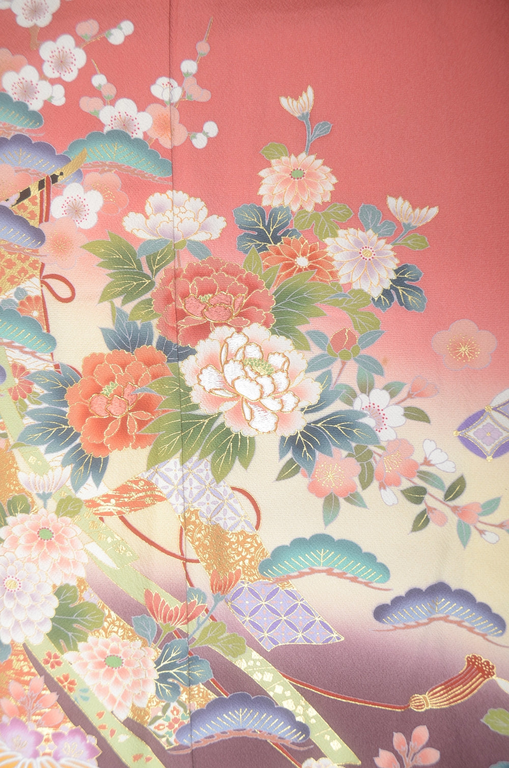 Long-sleeved kimono 6 items set / Furisode / FK#1-787