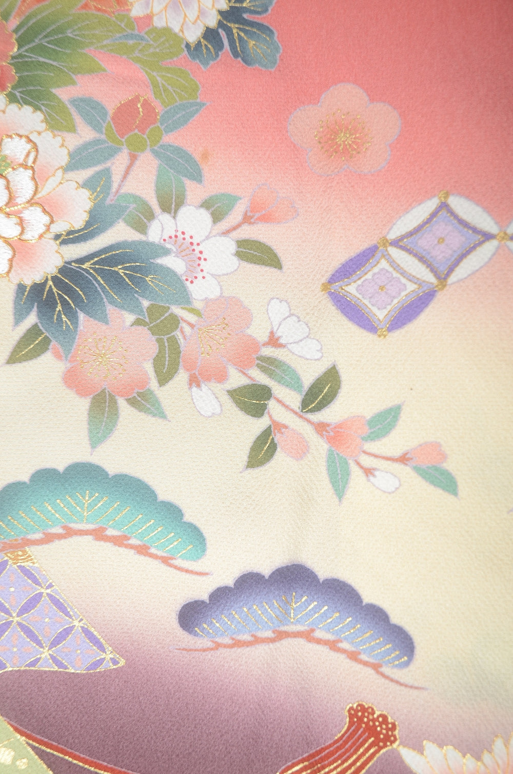 Long-sleeved kimono 6 items set / Furisode / FK#1-787