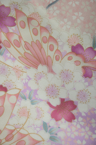 Long-sleeved kimono 6 items set / Furisode / FK#1-806