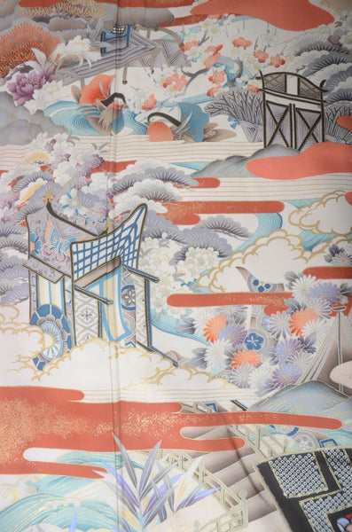 Long-sleeved kimono 6 items set / Furisode / FK#1-815