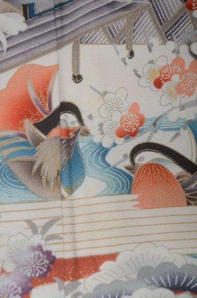 Long-sleeved kimono 6 items set / Furisode / FK#1-815