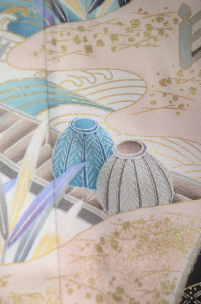 Long-sleeved kimono 6 items set / Furisode / FK#1-815