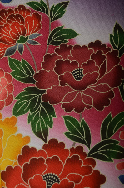 Long-sleeved kimono 6 items set / Furisode / FK#1-816