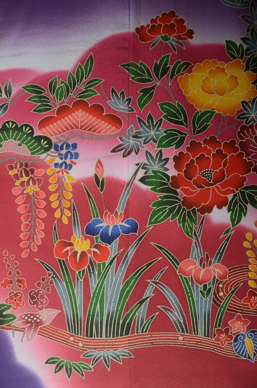 Long-sleeved kimono 6 items set / Furisode / FK#1-816