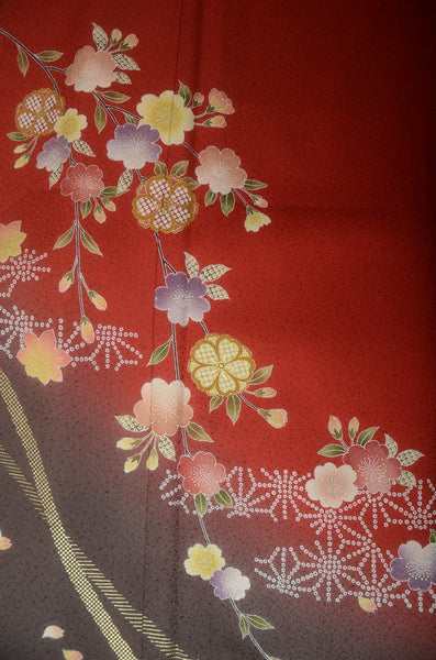 Long-sleeved kimono 6 items set / Furisode / FK#1-817