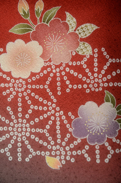Long-sleeved kimono 6 items set / Furisode / FK#1-817