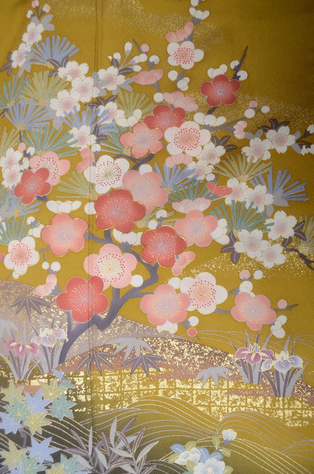 Long-sleeved kimono 6 items set / Furisode / FK#1-825