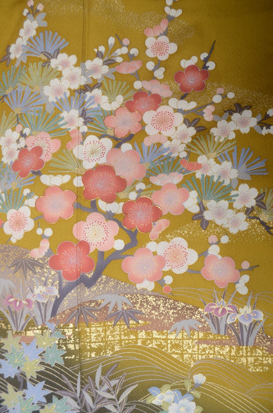 Long-sleeved kimono 6 items set / Furisode / FK#1-825