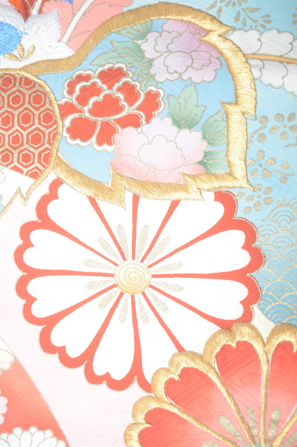 Long-sleeved kimono 6 items set / Furisode / FK#1-558