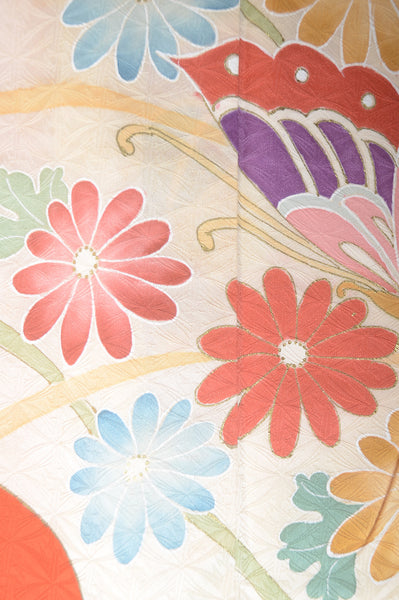 Long-sleeved kimono 6 items set / Furisode / FK#1-559