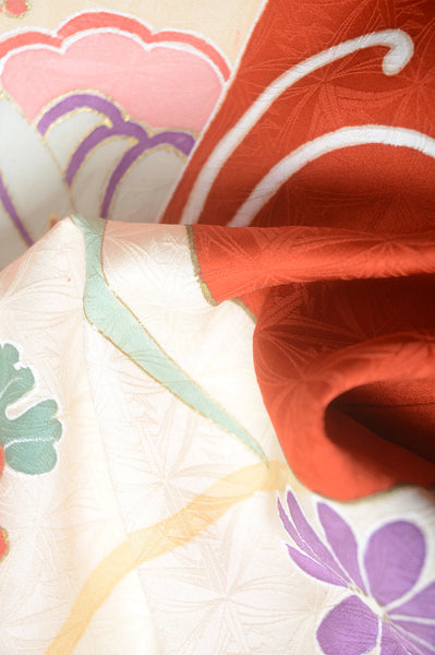 Long-sleeved kimono 6 items set / Furisode / FK#1-559