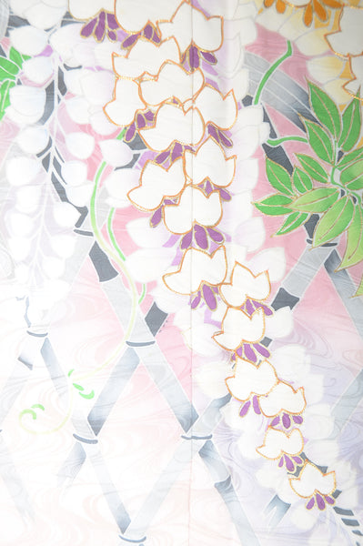 Long-sleeved kimono 6 items set / Furisode / FK#1-562