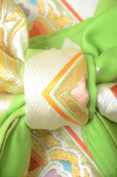 Long-sleeved kimono 6 items set / Furisode / FK#1-563