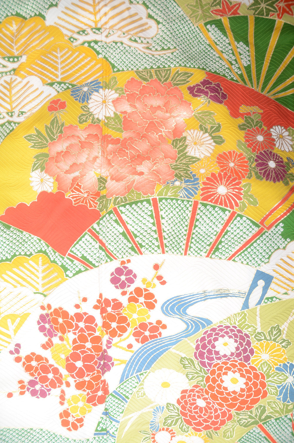 Long-sleeved kimono 6 items set / Furisode / FK#1-564