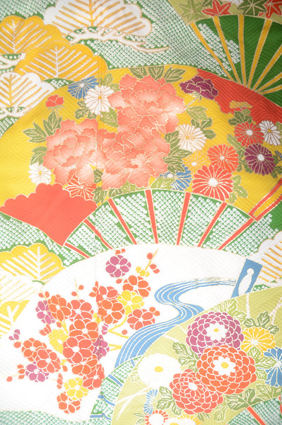 Long-sleeved kimono 6 items set / Furisode / FK#1-564
