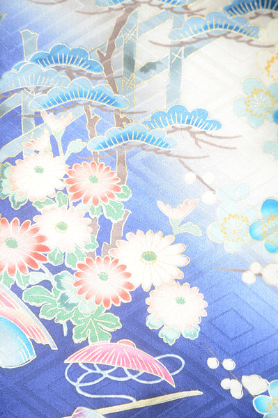 Long-sleeved kimono 6 items set / Furisode / FK#1-565